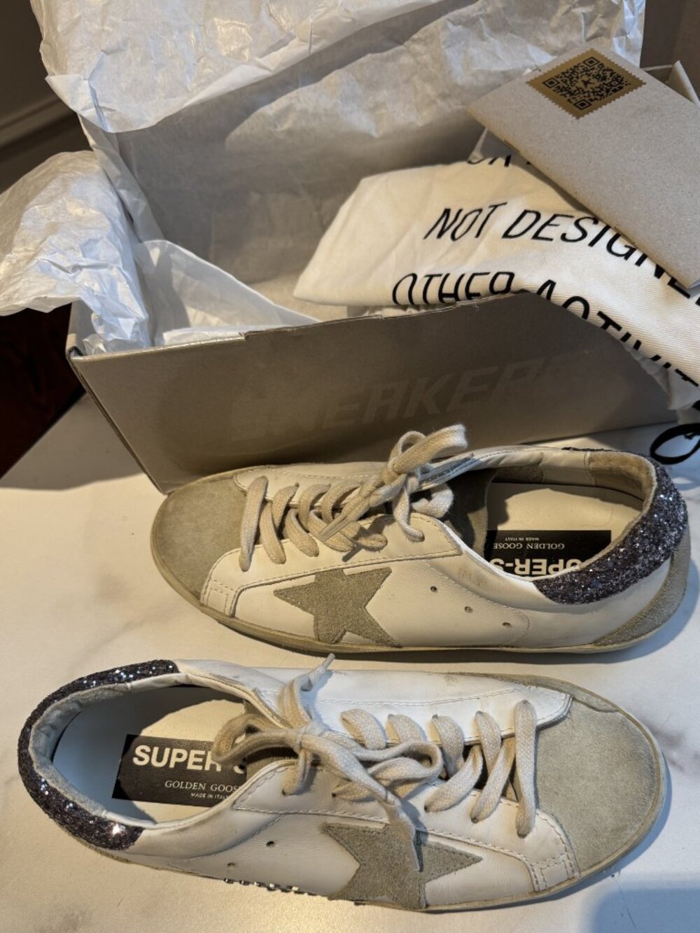Golden Goose, size 38 Super start Classic with SPUR